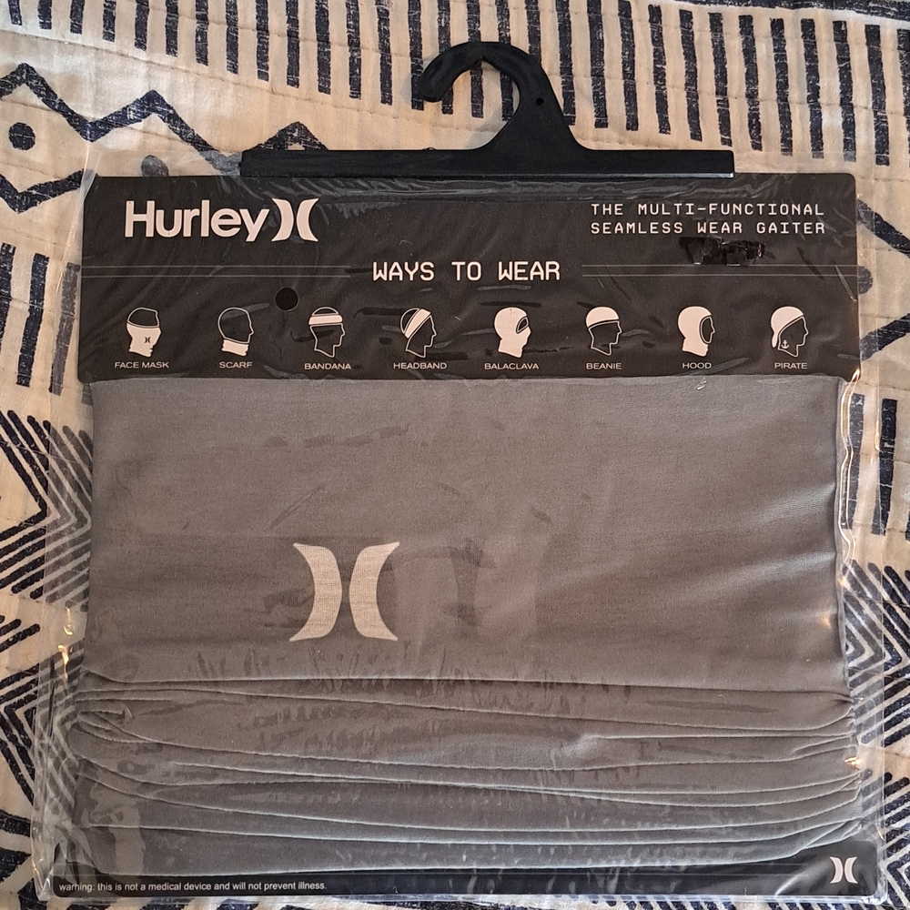 Hurley Gray Multi-Use Gaiter